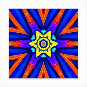 Psychedelic Starburst 6 Canvas Print