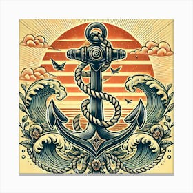 Tattoo Anchor 2 Canvas Print