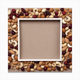 Nut Frame With Nuts 3 Canvas Print