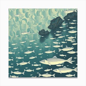 Sardines In The Sea Canvas Print