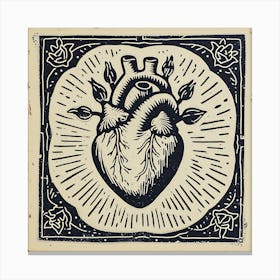 Heart Of Gold Canvas Print