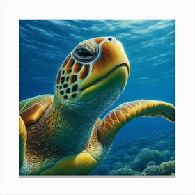 Green Sea Turtle Canvas Print