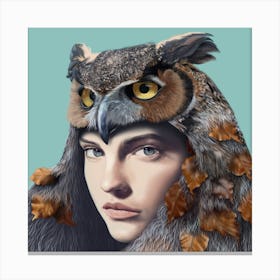 Owl Portrait Canvas Print