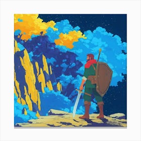 Legend Of Zelda 2 Canvas Print