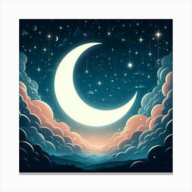 Moon In The Sky 1 Canvas Print