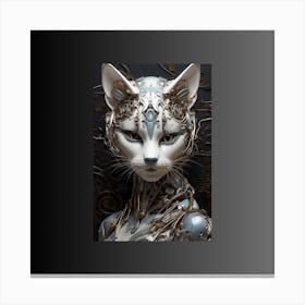 Fierce cat Canvas Print