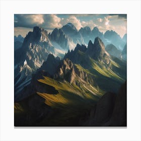 Dolomite Mountains Canvas Print