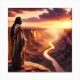 Native American Scenery 2 Canvas Print