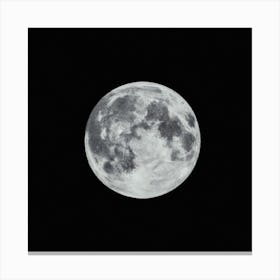 Beautiful Full Moon Canvas Print