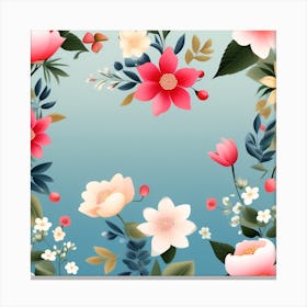 Floral Background Canvas Print