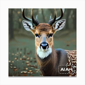 Million dollar deer Canvas Print