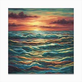 Waves On The Horizon Art Print 1 Canvas Print