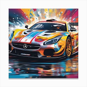F1 Splash 4 Canvas Print