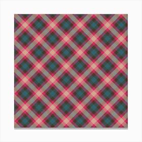 Plaid Fabric 141 Canvas Print