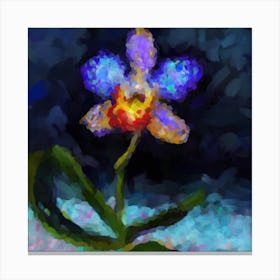 Night orchid Canvas Print