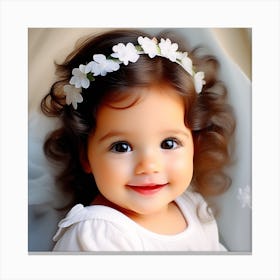 Cute Baby Girl 5 Canvas Print