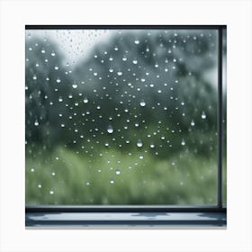 Raindrops On Window 1 Canvas Print