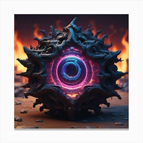 Sphere Of Fire Canvas Print