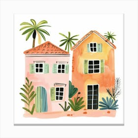 House On The Beach Canvas Print