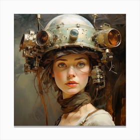 Steampunk Girl 36 Canvas Print