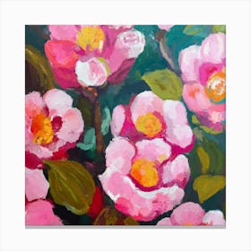 Flowers Gouache Painting Canvas Print