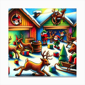 Super Kids Creativity:Santa'S Workshop 1 Canvas Print