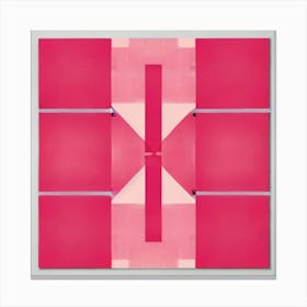 Pink Squares Canvas Print