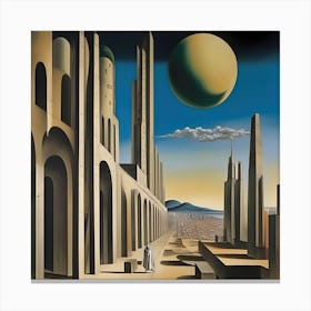 Future Metaphysical City Canvas Print