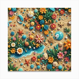 Seaside Background Canvas Print