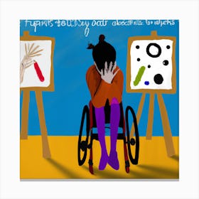 Creative Practice with Unseen Disability 1 Canvas Print