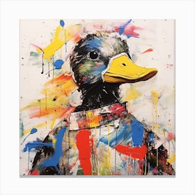 Duck Splash Canvas Print