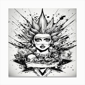 Girl With Tattoos Canvas Print