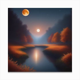 Harvest Moon Dreamscape 2 Canvas Print