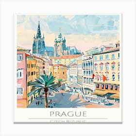 Prague Cityscape Canvas Print