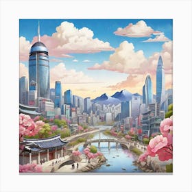 Hong Kong City Canvas Print