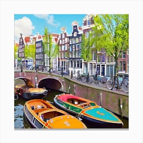 Amsterdam work of art Canvas Print