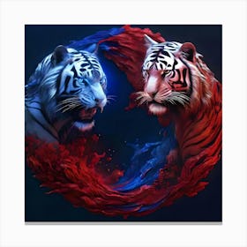 White Tiger Canvas Print