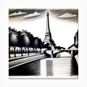 Paris Eiffel Tower 2 Canvas Print