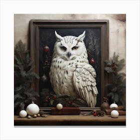 Owl Wall 1 Canvas Print