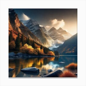 Mountain Lake 55 Canvas Print