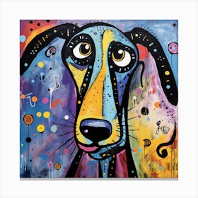 Dog With Big Eyes Canvas Print