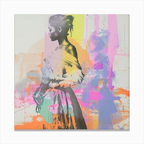 Woman In A Dress 14 Canvas Print