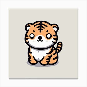 Cute Tiger 3 Canvas Print