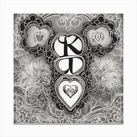 K D love Canvas Print