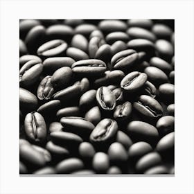 Black Coffee Beans 1 Canvas Print