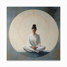 Women Meditating Abstracts By Csaba Fikker 10 Canvas Print