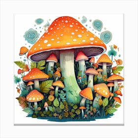 Mushroom Forest 12 Canvas Print