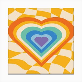 Rainbow Heart Canvas Print