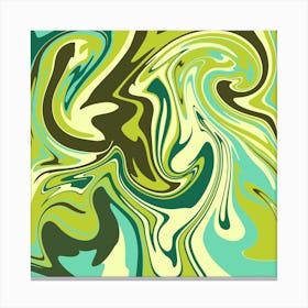 Serpent Swirl Square Canvas Print