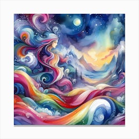 Dreaming Of A Rainbow Canvas Print